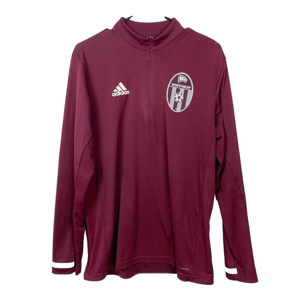 Adidas Winthrop 1975 Soccer #7 Quarter Zip Long Sleeve Shirt Mens Size Medium - Picture 1 of 6